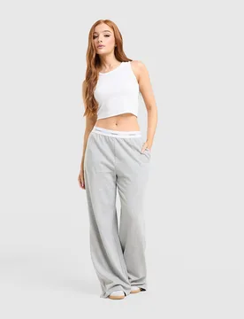 Modern Cotton Lounge Pants - Damen, Grau - female - Size: M - Calvin Klein Underwear - FashionsVida