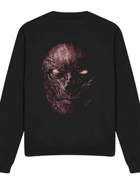 Sweatshirt - Season 5 - Vecna Oversized Face - S bis XXL - für Männer - Größe XL - schwarz - Lizenzierter Fanartikel - Männer - male - Stranger Things - FashionsVida