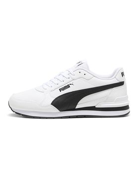 Sneakers bianche con dettagli neri e soletta SoftFoam+ ST Runner v4 L 44½