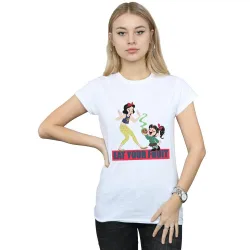 Women's Wreck It Ralph Eat Your Fruit Cotton T-Shirt in White Size: Small - White - Size: S