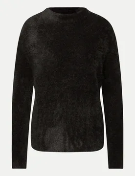 Federgarnpullover Schwarz 38 - Street One - FashionsVida