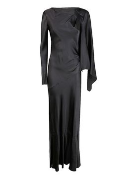 Vestito lungo in raso