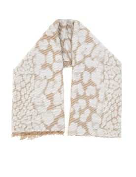 Sciarpa beige con fantasia animalier Gianmarco Venturi CLASS 65470