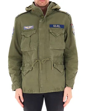 Giubbino con cappuccio POLO VERDE OLIVA L - Ralph Lauren - FashionsVida