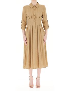 Abito con colletto BEIGE S