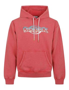 T-shirt oversize con stampa testo cromato
