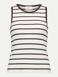 Cartoon Top Gestreift Weiß 42