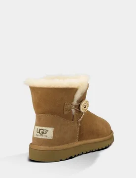 Mini Bailey Button Toddler 1000787 Chestnut UK11 US12 EU29 - Ugg Australia - FashionsVida