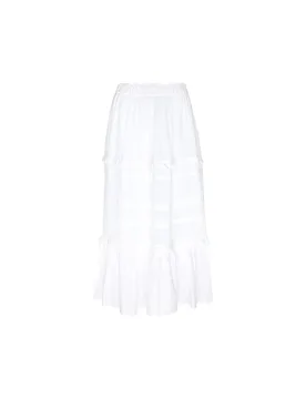 Maxi-jupe DIYA blanc 36 - Marant Etoile - FashionsVida