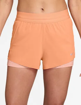 Swift 2-in-1 Running Shorts Orange female - Nike - FashionsVida