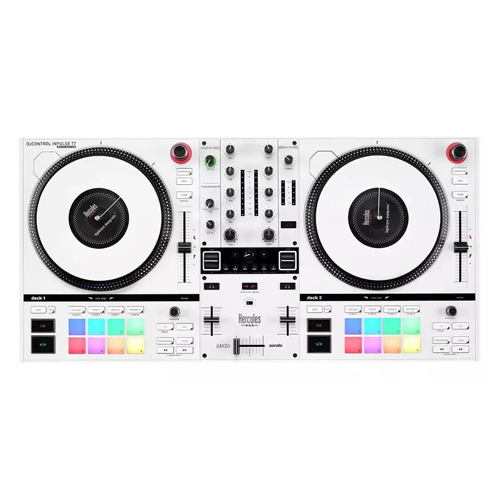 Contrôleur Dj Djcontrol Impulse T7 White / Black One Size unisex - Hercules - FashionsVida