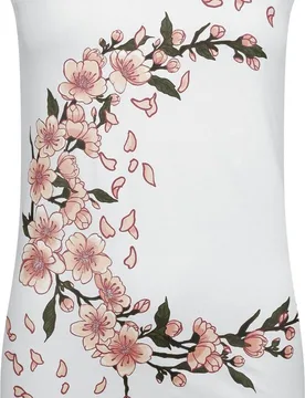 Top - Tank Top mit Flower Spree - L bis XXL - für Damen - Größe XL - weiß - Frauen - female - Full Volume by EMP - FashionsVida