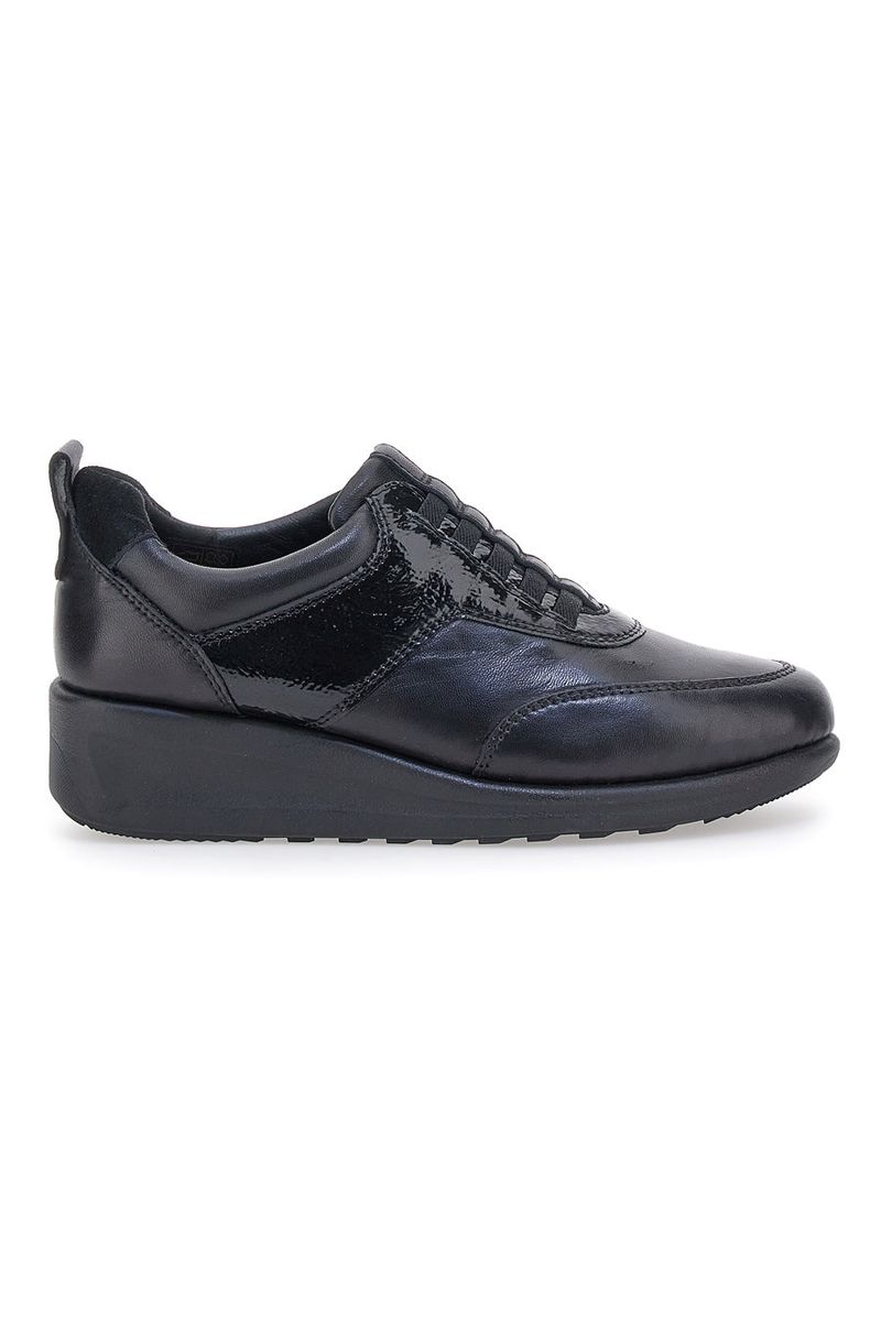 Scarpe Stringate Nere con Lacci Elastici 22473 36
