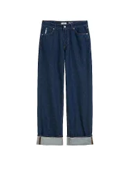 Jeans de pierna ancha azul oscuro 28/L32