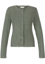 Trachtenstrickjacke Jasmina (salbei, Gr. 48) von Heimatgwand für Damen, Oberteile, 50% Baumwolle, 50% Polyacryl