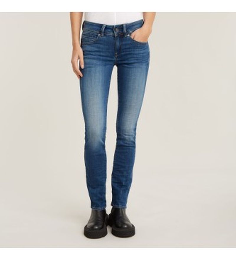 Para mujer. D07145-8968-6028 Jeans Midge Straight (29/28), Casual, Algodón, Denim