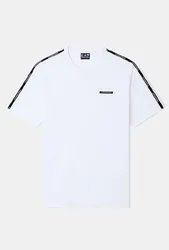 T-shirt con logo spalle uomo bianco