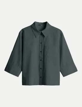 Boxy-Fit Bluse Zarba bold Grün 38 - someday - FashionsVida