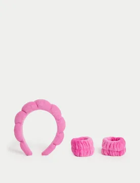 Super Soft Headband and Wrist Cuffs - Bloom Accessories - FashionsVida