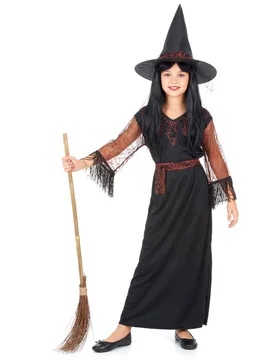 Freche Hexe Kinderkostüm schwarz-orange - KARNEVAL-MEGASTORE - FashionsVida