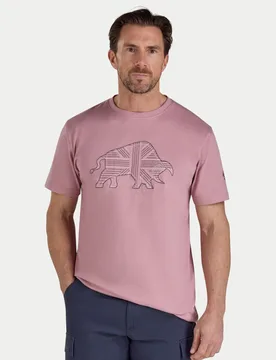 Stitched Bull Mens T-Shirt - Raging Bull - FashionsVida