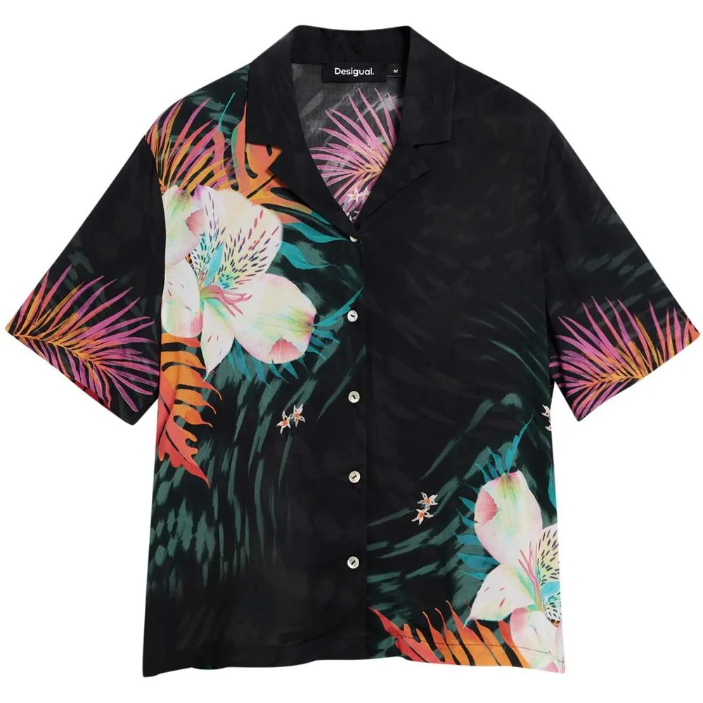 Camisa de mujer tropical - Desigual - FashionsVida