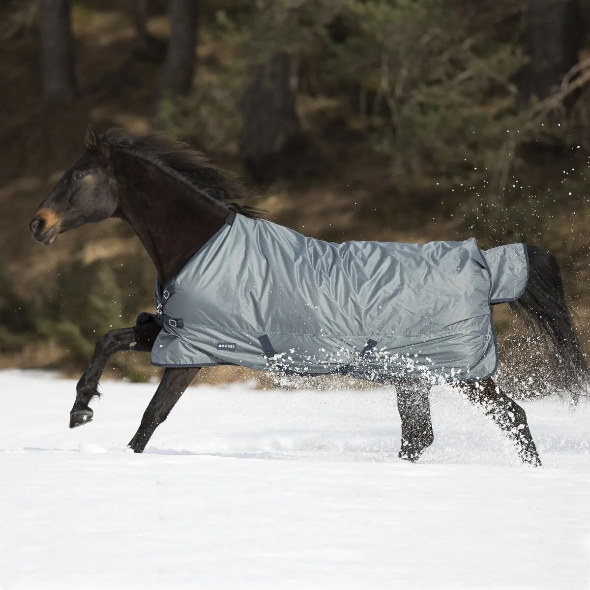 Outdoordecke WINDCHILL 200 grau (navy) 165 cm - Busse - FashionsVida