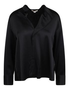 Camicia In Seta Con Drappeggio