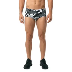 Camo Grey Swimming Shorts Multicolor L Men