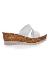 Ciabatte con Zeppa Bianche Love 3420 38