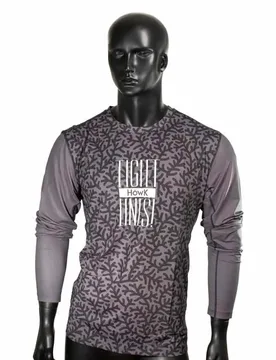 Logo Uv Long Sleeve T-shirt Coral Black M Men - Howk - FashionsVida