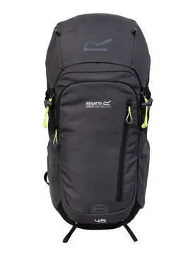 Unisex Highton V2 45l Backpack (Black/seal Grey) - One Size - Regatta - FashionsVida