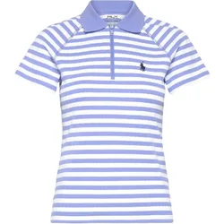 Polo Knit 1/2 Zip, hellblau/weiss l