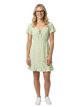 Robe Courte à Manches Courtes Fenna Match Green XL