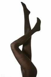 Women's 1 Pair Soft Merino Wool Tights Dark Brown S-M - Brown - Size: Small