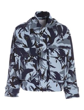 Kenzo Giubbotto Tropic Camo blu