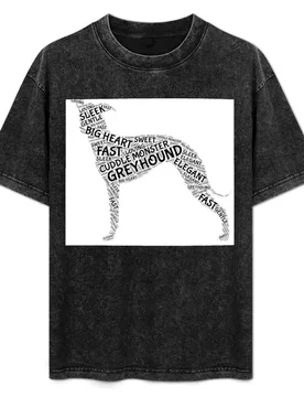 Greyhound Lurcher Whippet Word Art Bubblegum Random T-Shirt Soft Stretch Short Sleeve Top - Aliexpress - FashionsVida