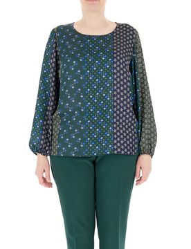 Blusa girocollo VERDE 41