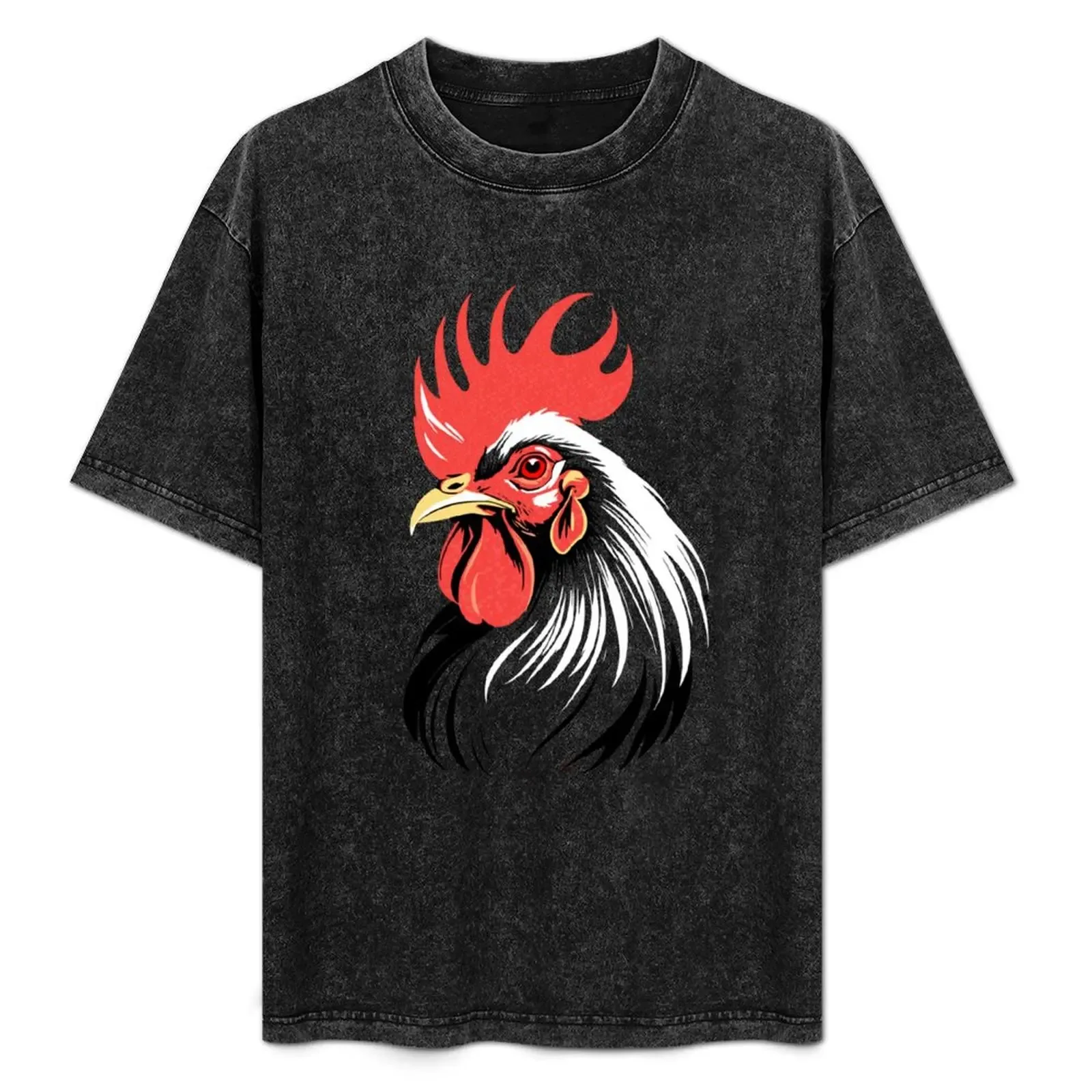 Rooster T-Shirt Simple Casual Short Sleeve Tee - Aliexpress - FashionsVida