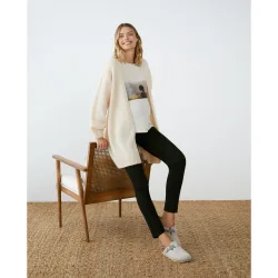 Pantalón premamá liso