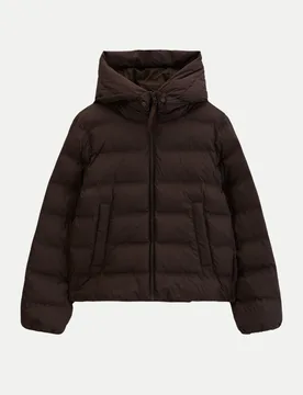 Marc O' Polo Steppjacke mit Kapuze Braun M - Marc O'Polo - FashionsVida