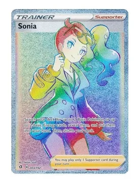 Pokemon Rebel Clash 203/192 Sonia (Rainbow Rare) - Pokémon - FashionsVida
