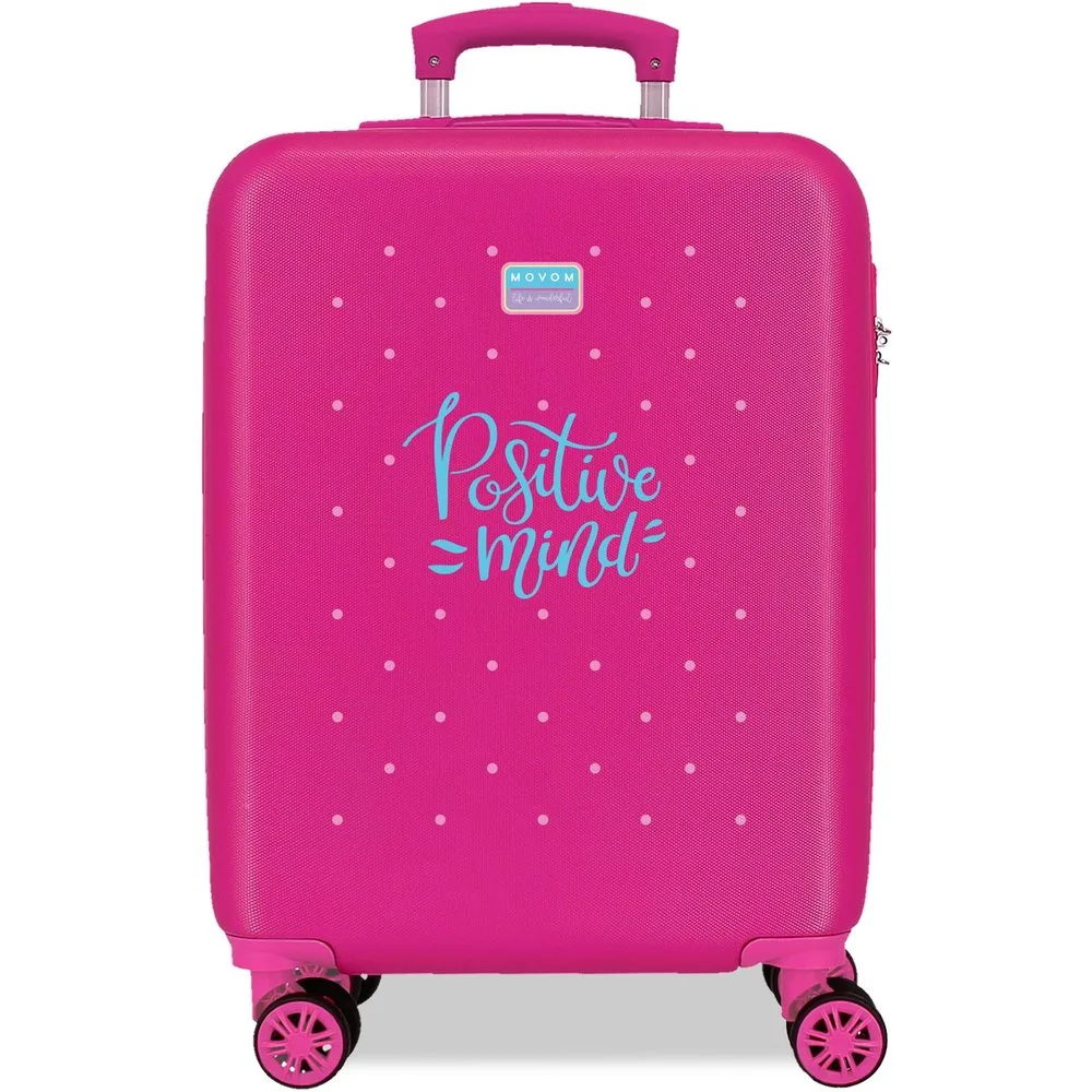 Maleta de cabina 55 cm block abs rígida con capacidad de 35l - Movom - FashionsVida