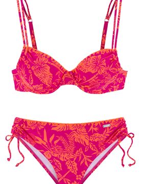 VENICE BEACH Bikini naranja / rosa