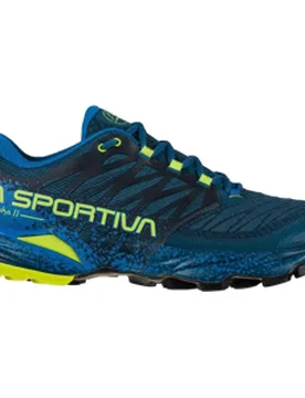 AKASHA II Trailschuhe Herren Storm Blue/Lime Punch 43,5 - La Sportiva - FashionsVida