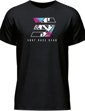 T-Shirt DIVISION Nero taglia 2XL - Shot - FashionsVida