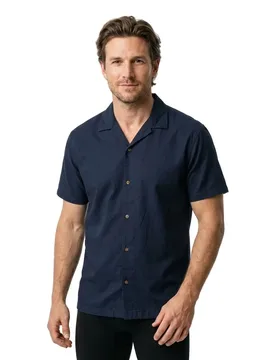 Chemise à Manches Courtes Summer Resort Navy Blazer S - Jack & jones - FashionsVida