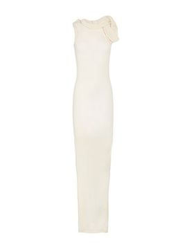 Maxi-Kleid Damen Beige S Damen