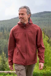 Exodus Mens Water-Resistant Softshell Jacket - Red - Red - Size: XS