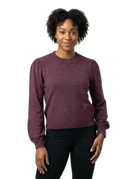 Pull à Col Roulé Ril Balloon Fig / Dark Melange S